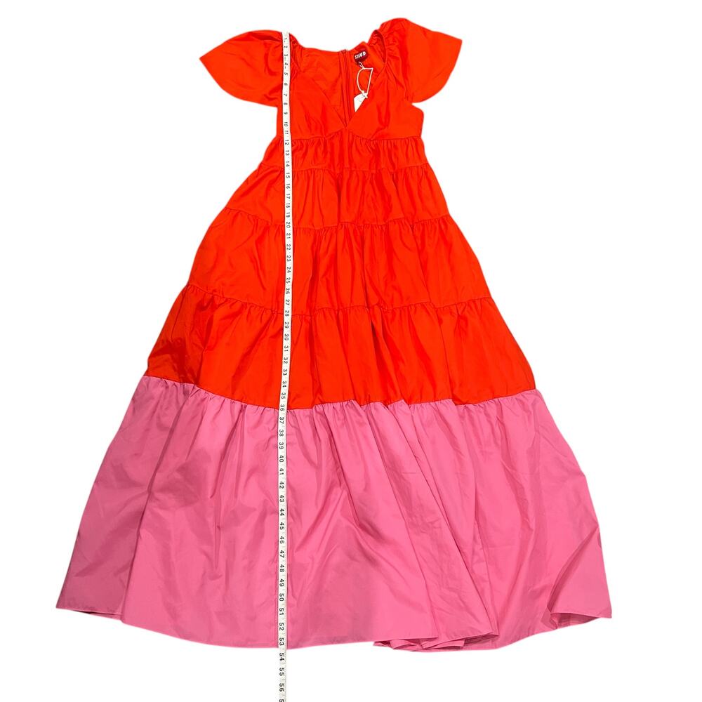 STAUD Corsica Plunging Tiered Maxi Dress Romantic Ruffle Resort Wear - NEW NWT - Picture 8 of 10